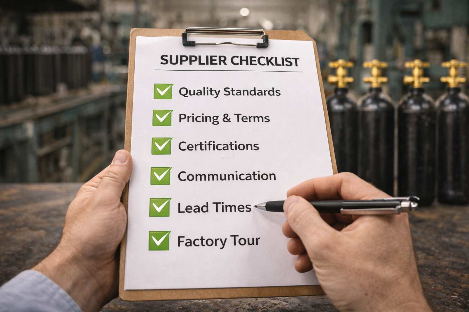 How to Judge a Gas Cylinder Supplier in 10 Minutes (My Personal Checklist)