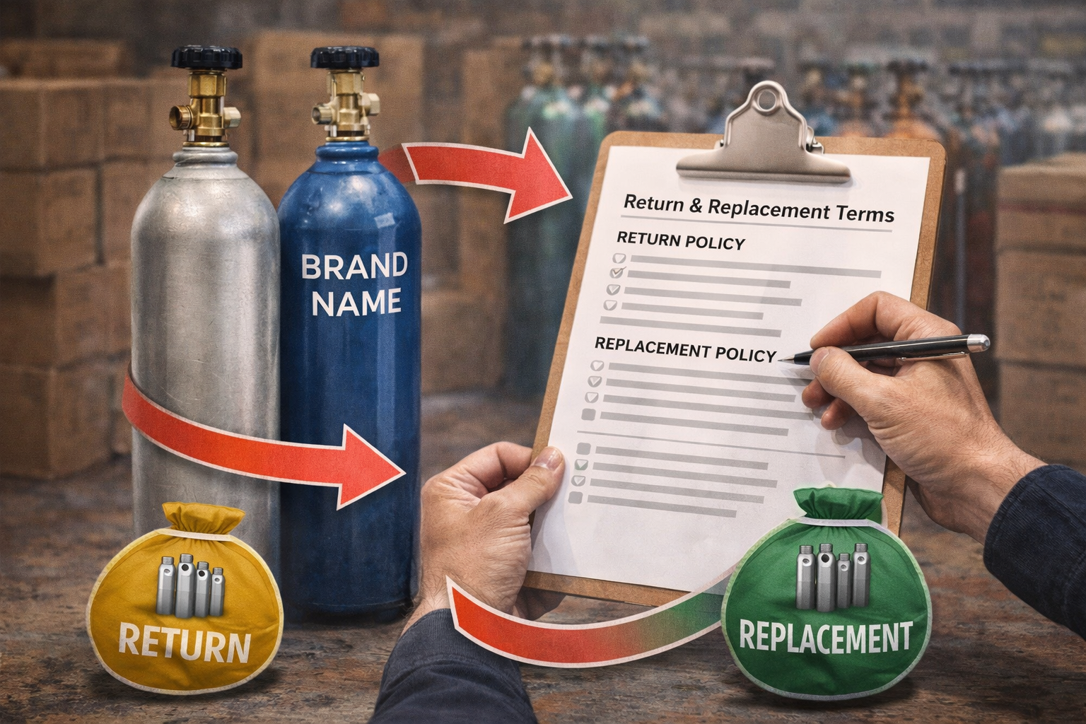What Return & Replacement Terms Should You Expect from a Gas Cylinder Supplier?